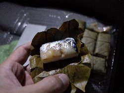 柿の葉寿司鯖寿司の写真