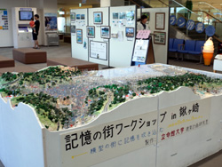 道の駅宮古に展示されている記憶の模型の写真